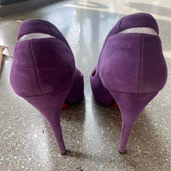 Cesare Paciotti suede purple pump - Picture 2 of 7